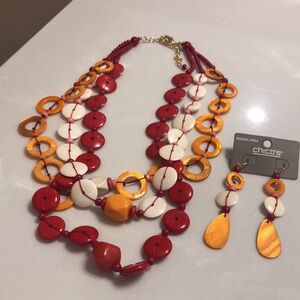 Chico’s NWOT necklace and matching earrings set